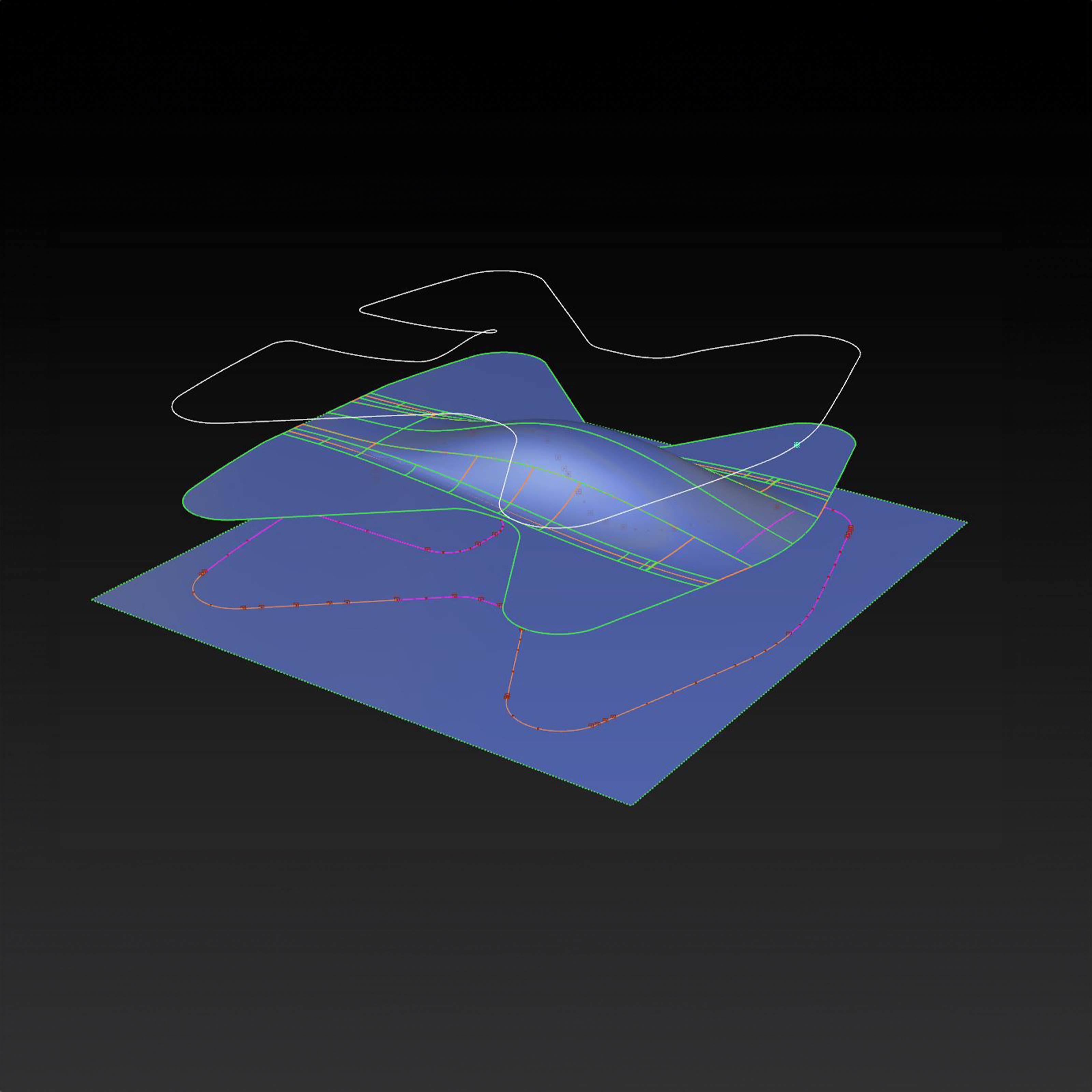 CAD surface development of the aerodynamic body of the P11 Emeth drone
