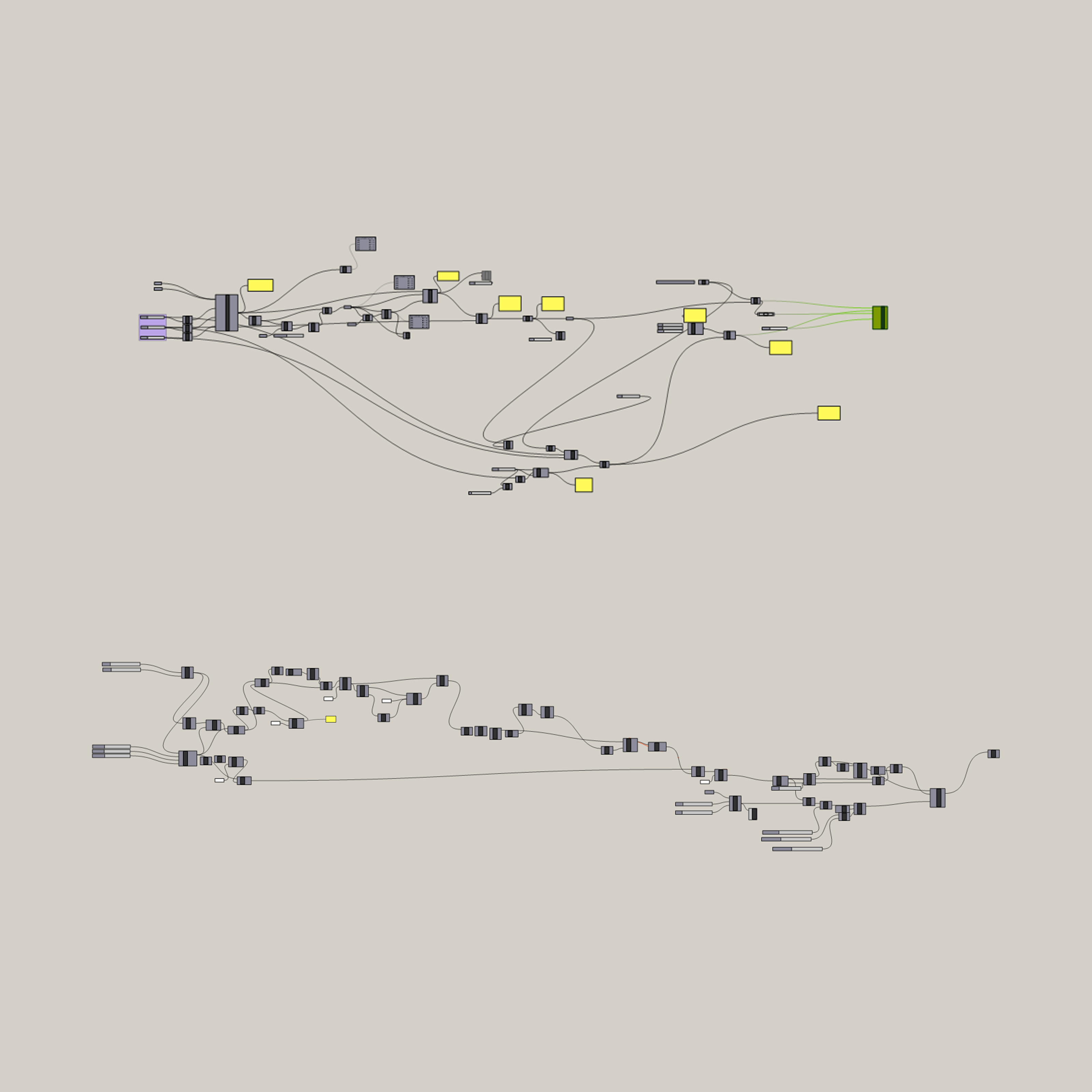 Grasshopper parametric design definition used during the development of Nebula
